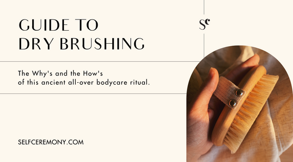 Dry brushing as a ritual for renewal. - Self Ceremony self care products, self care rituals, self care gifts, natural skincare, altar tools, self care and wellness, self care ideas 