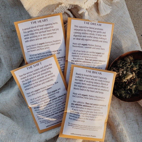 herbal sampler set - Self Ceremony - self care products, self care rituals, self care gifts, natural skincare, altar tools, self care and wellness, self care ideas 