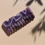 Amethyst comb - Self Ceremony - self care products, self care rituals, self care gifts, natural skincare, altar tools, self care and wellness, self care ideas 